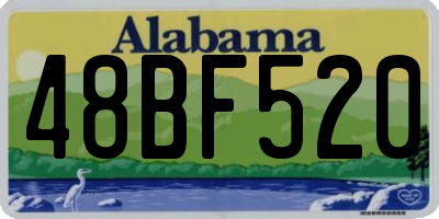 AL license plate 48BF520