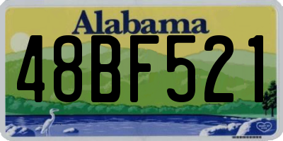 AL license plate 48BF521