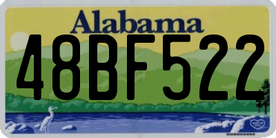 AL license plate 48BF522