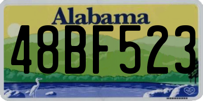 AL license plate 48BF523