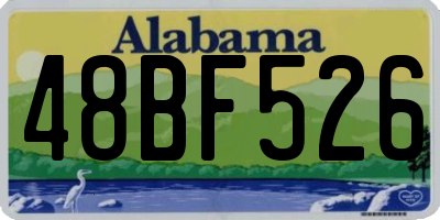 AL license plate 48BF526