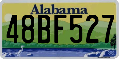 AL license plate 48BF527