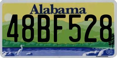 AL license plate 48BF528