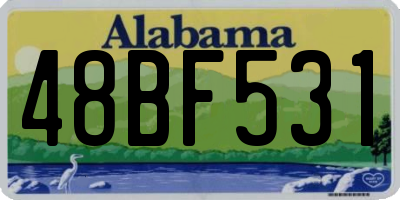 AL license plate 48BF531
