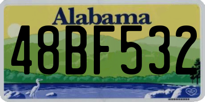 AL license plate 48BF532