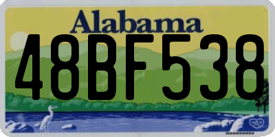 AL license plate 48BF538