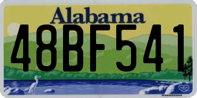 AL license plate 48BF541