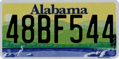 AL license plate 48BF544