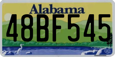 AL license plate 48BF545