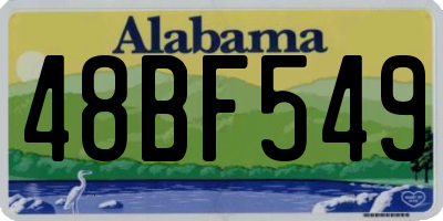 AL license plate 48BF549