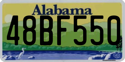 AL license plate 48BF550