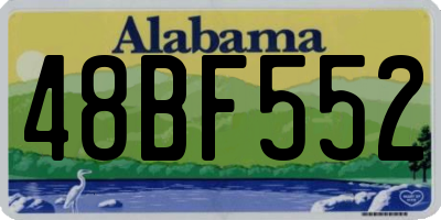 AL license plate 48BF552