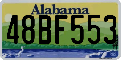 AL license plate 48BF553