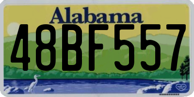 AL license plate 48BF557