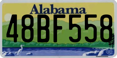 AL license plate 48BF558