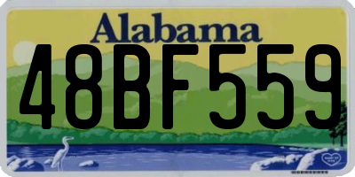 AL license plate 48BF559