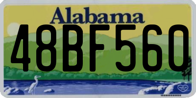 AL license plate 48BF560