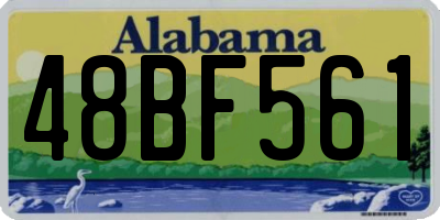 AL license plate 48BF561