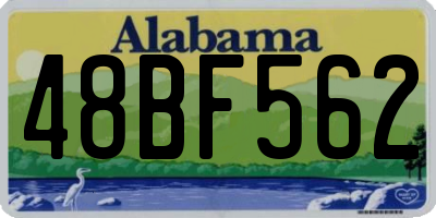 AL license plate 48BF562