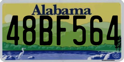 AL license plate 48BF564
