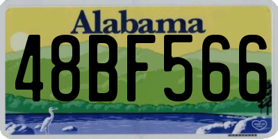 AL license plate 48BF566