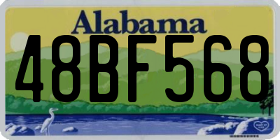 AL license plate 48BF568