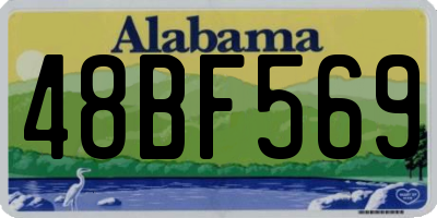 AL license plate 48BF569