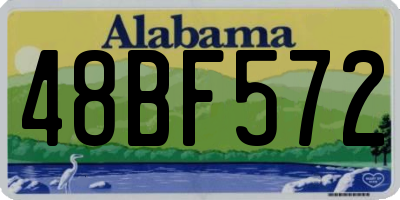 AL license plate 48BF572