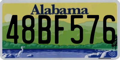 AL license plate 48BF576