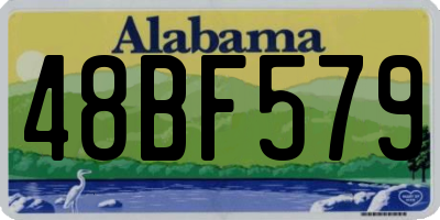 AL license plate 48BF579
