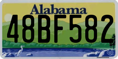 AL license plate 48BF582
