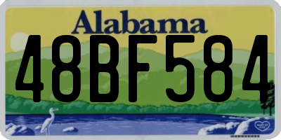 AL license plate 48BF584
