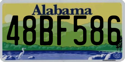 AL license plate 48BF586