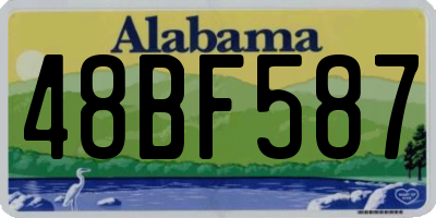 AL license plate 48BF587