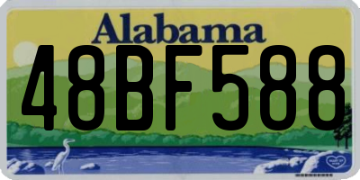 AL license plate 48BF588