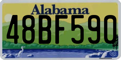 AL license plate 48BF590