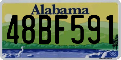 AL license plate 48BF591