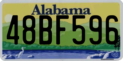 AL license plate 48BF596