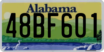 AL license plate 48BF601