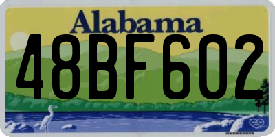 AL license plate 48BF602