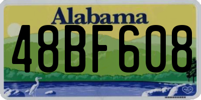 AL license plate 48BF608