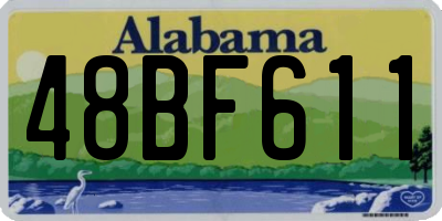 AL license plate 48BF611
