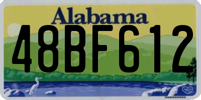 AL license plate 48BF612