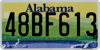 AL license plate 48BF613