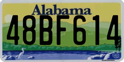 AL license plate 48BF614