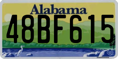 AL license plate 48BF615