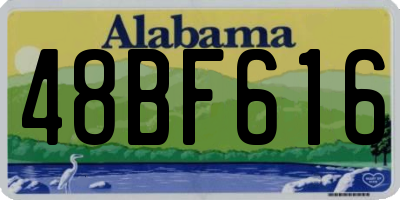 AL license plate 48BF616