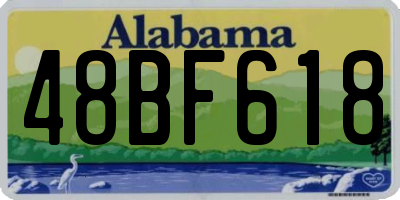 AL license plate 48BF618
