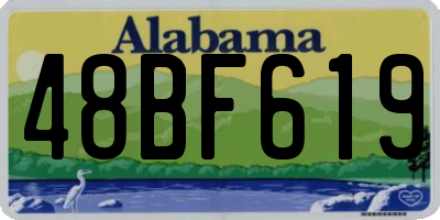 AL license plate 48BF619