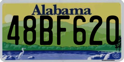 AL license plate 48BF620